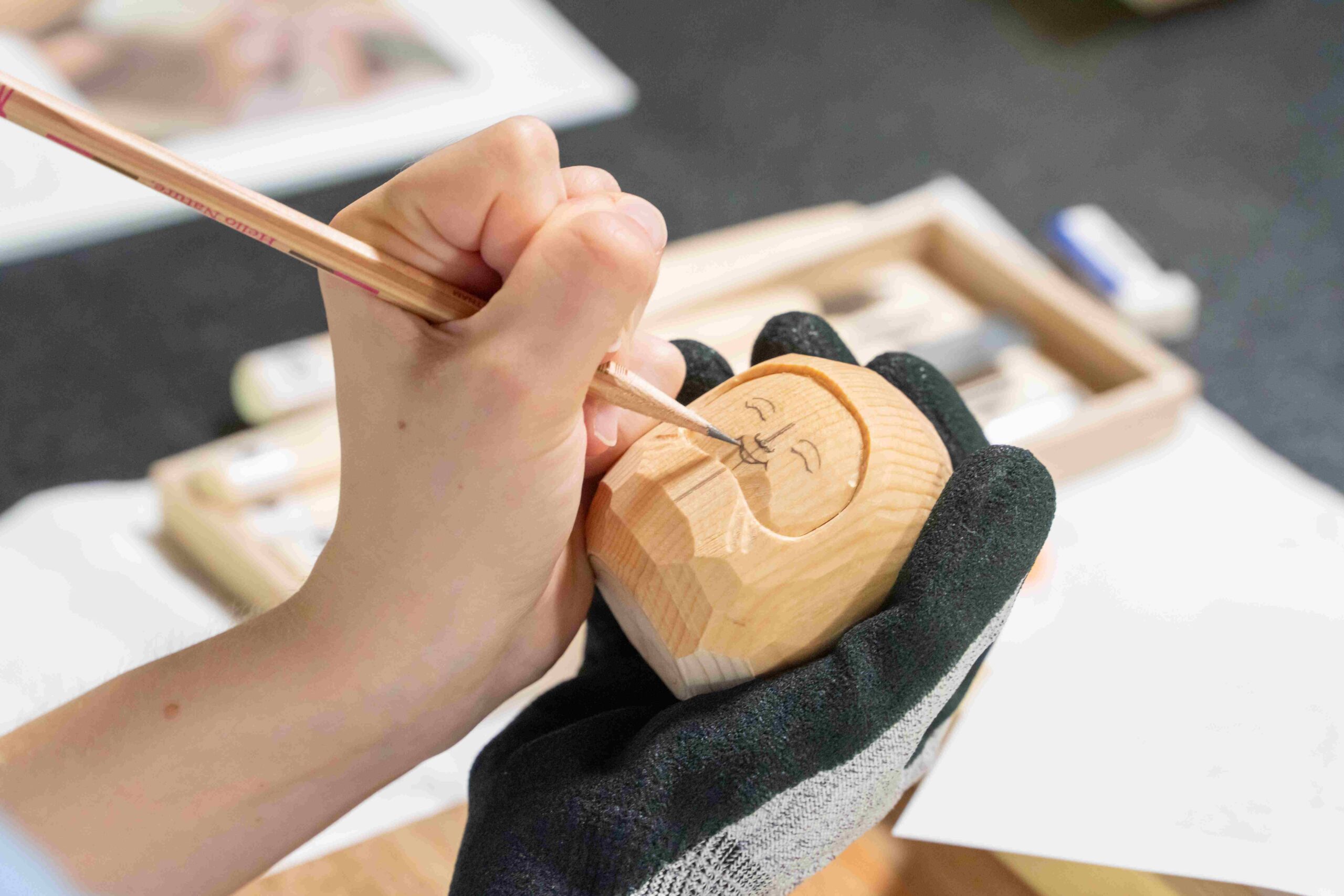 Buddhist statuette carving